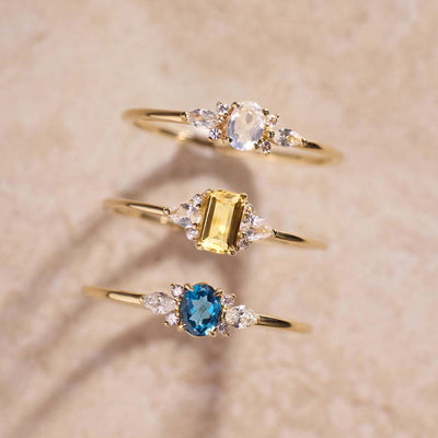 Månestens Muse Ring | Guld 14k - DK