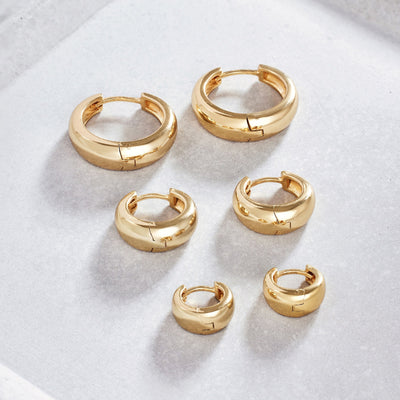 Rue Hoops | Hvidguld 18k