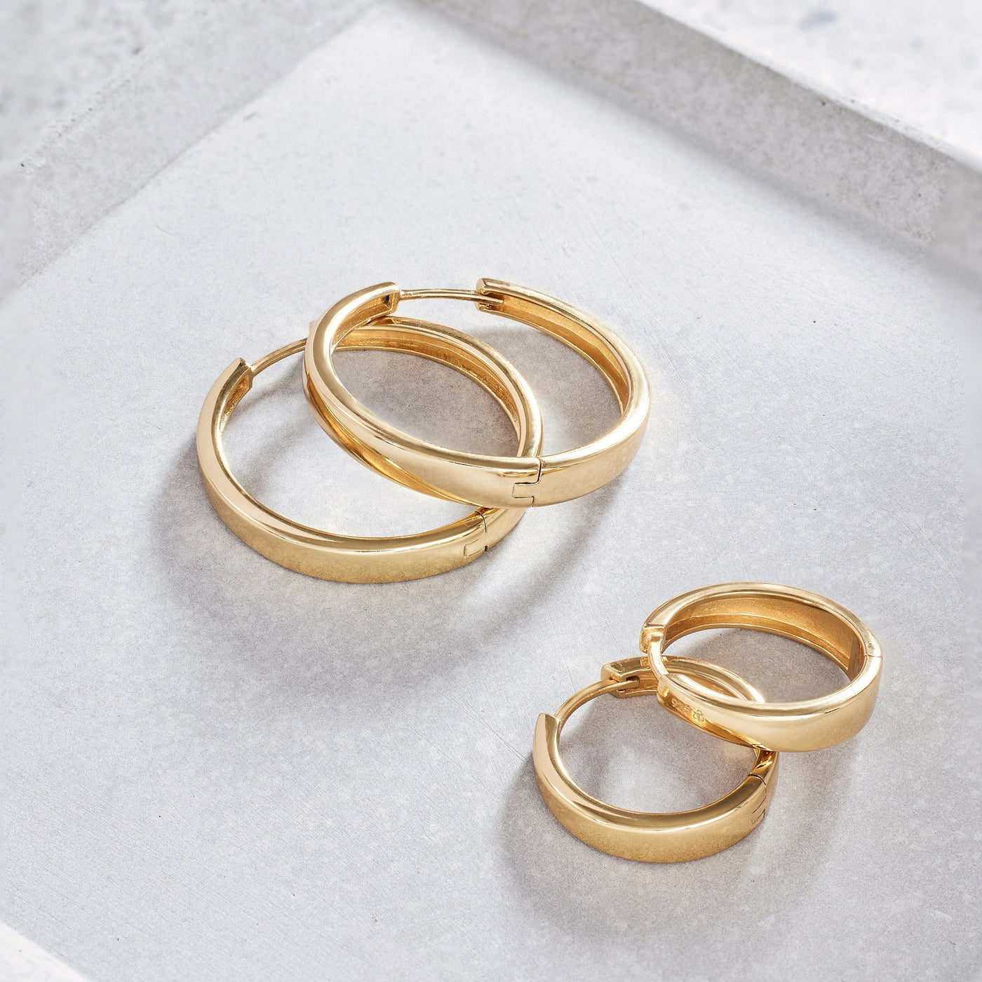 Gia Hoops | Hvidguld 18k