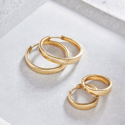 Gia Hoops | Hvidguld 18k