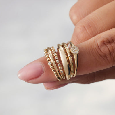 Slank Kuppelring | Guld 14k - DK