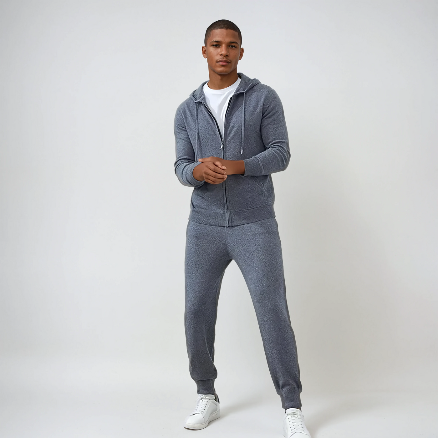 Fins Cashmere Bukser – Mørkegrå