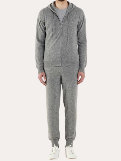 Cashmere Strik Zip Vest - Lysg Grey