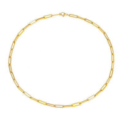 Archen Elegant Kæde Halskæde | Hvidguld 14k