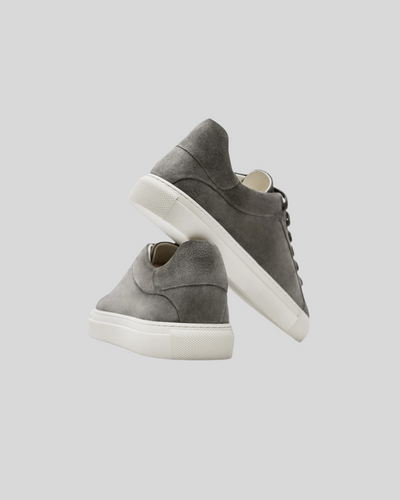 Læder Oxford Sneakers - Mørkegrå