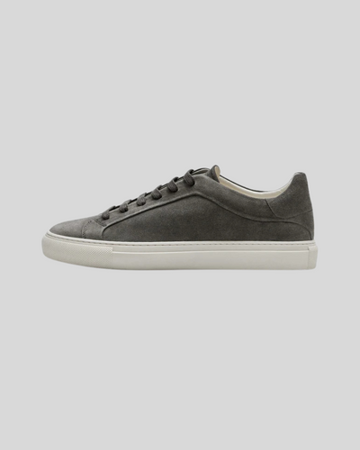 Læder Oxford Sneakers - Mørkegrå