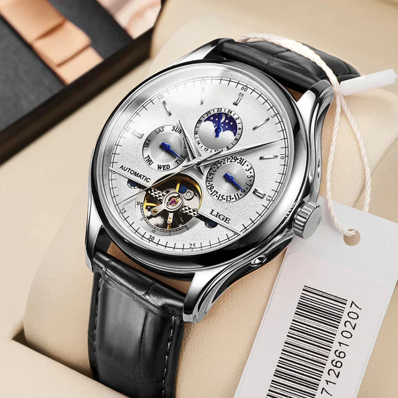 Automatisk Mekanisk Tourbillon Ur