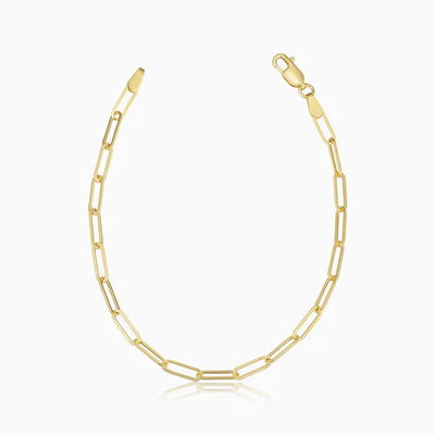 Venezia Link Armbånd | Hvidguld 14k