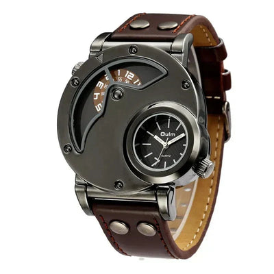 Luksus Dual Time Quartz Ur