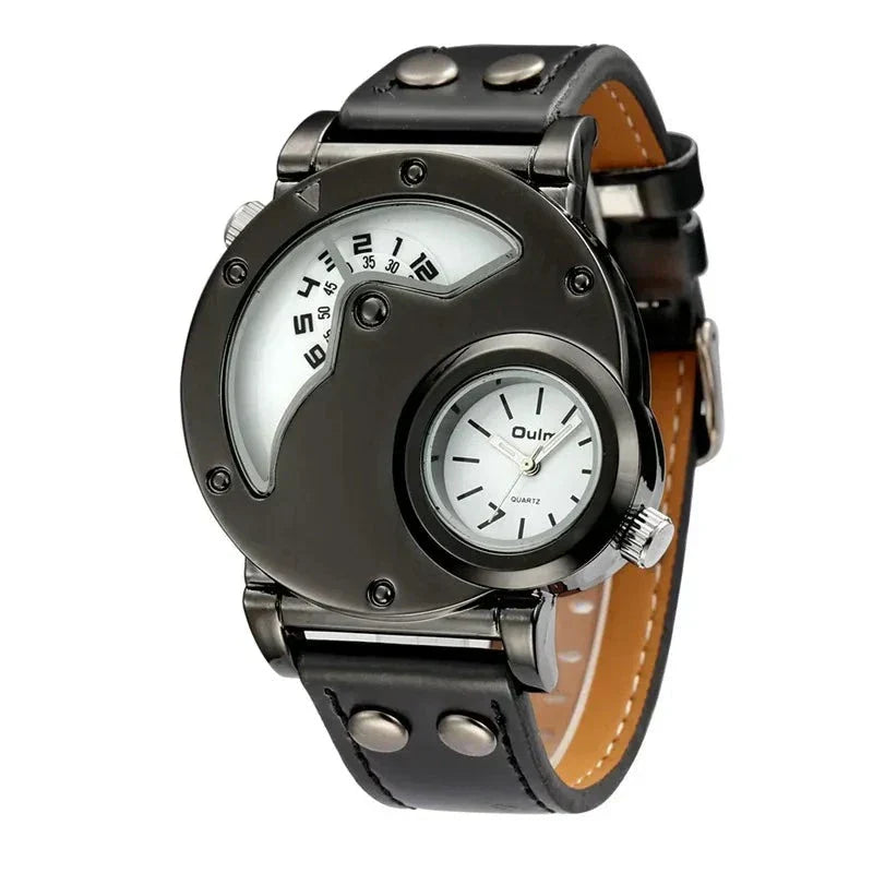 Luksus Dual Time Quartz Ur
