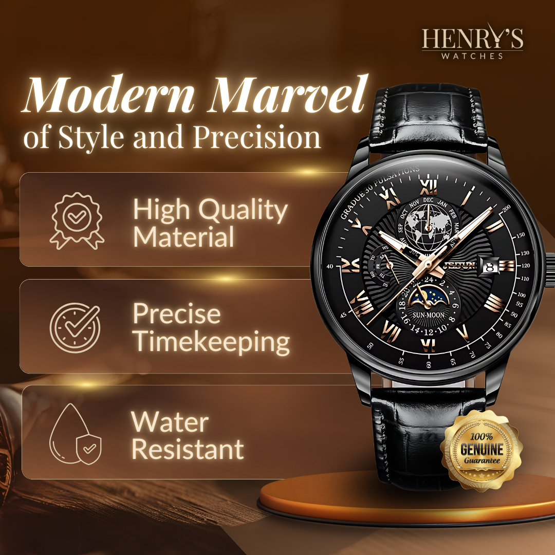 Trendy High-End Lys Kvarts Ur