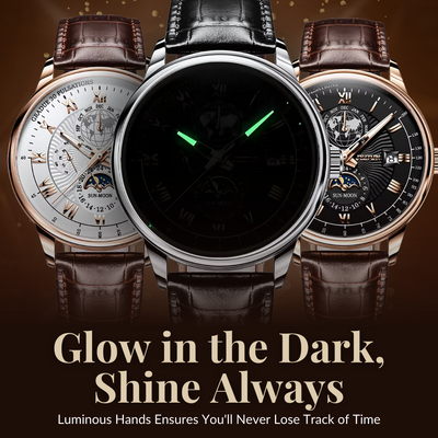 Trendy High-End Lys Kvarts Ur