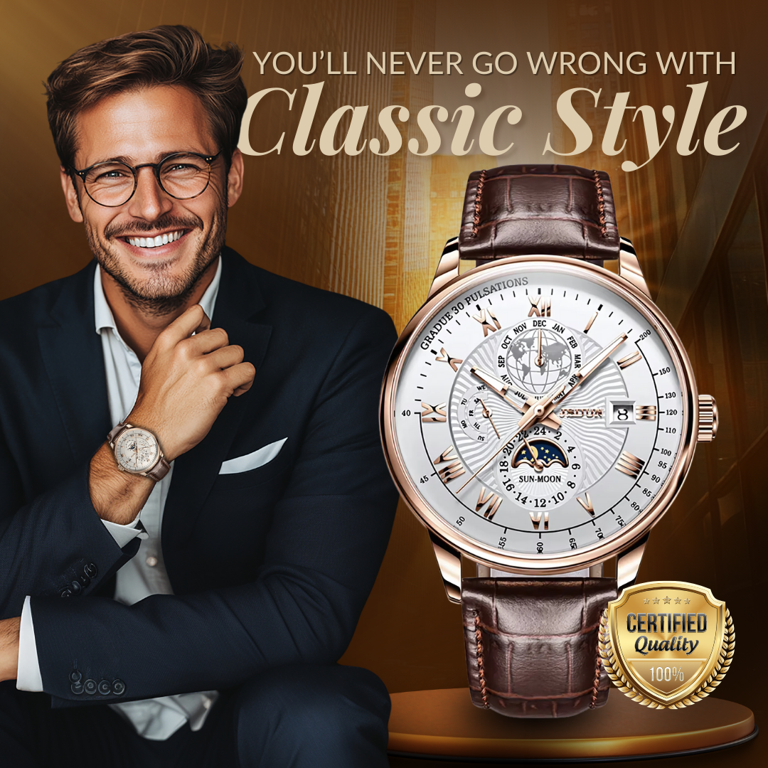Trendy High-End Lys Kvarts Ur