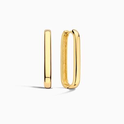 Store Ikon Hoops | Hvidguld 18k