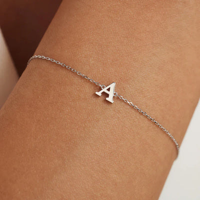 Vita Signa Initial Armbånd | Hvidguld 14k