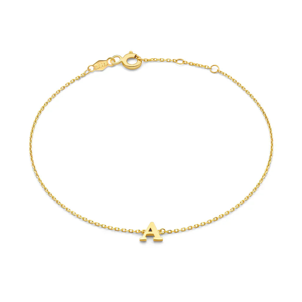 Vita Signa Initial Armbånd | Hvidguld 14k