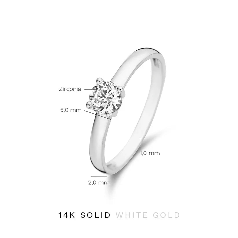 Mira Castelle Ring | Hvidguld 14k