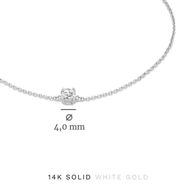 Cléa Moissanite Sten Sæt | Hvidguld 14k