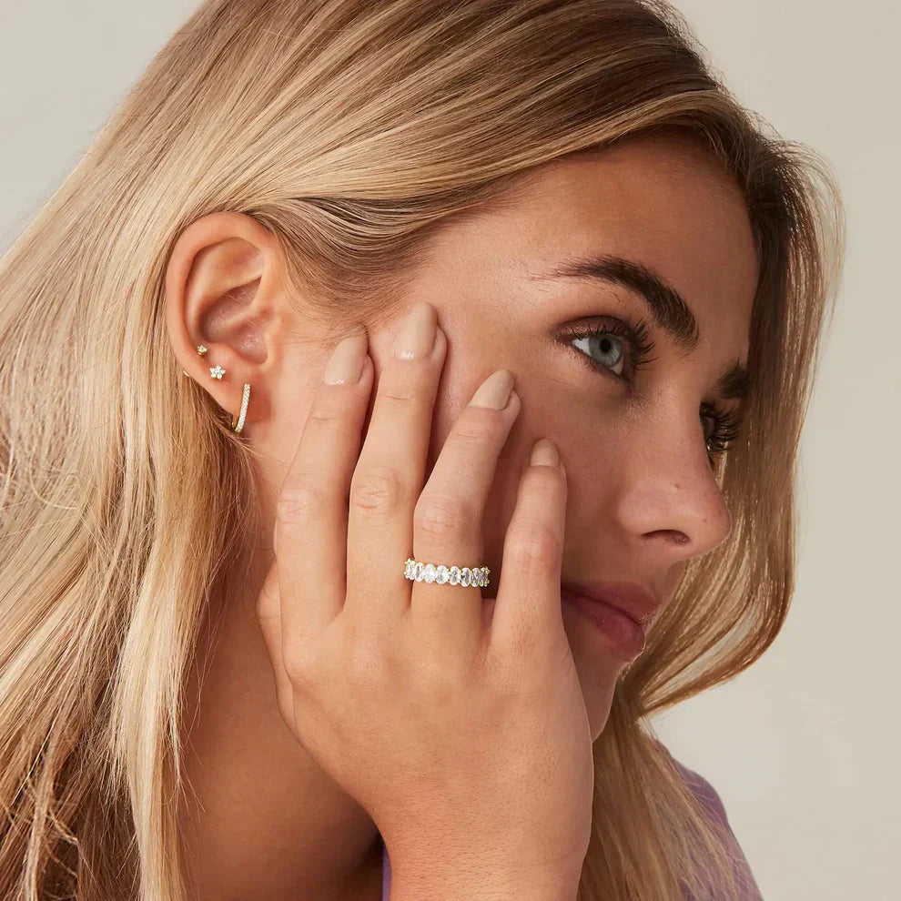 Antoinette Diamant Simulant Guld Ring