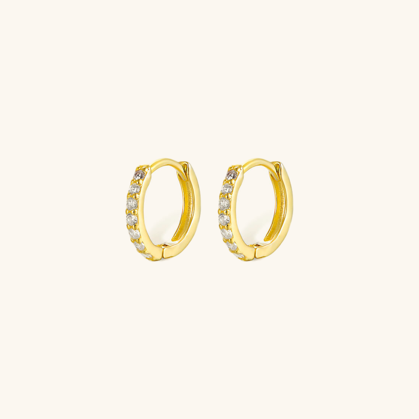 Huggie Øreringe Alexandria | 18k Guld