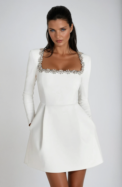 Rosea Elegancka Mini Kjole