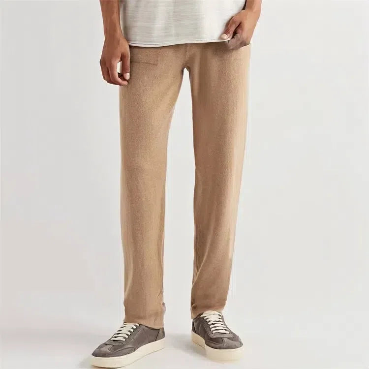 Fint Cashmere Bukser – Sable Khaki