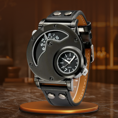 Luksus Dual Time Quartz Ur