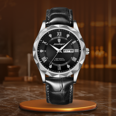 Luksus Læderrem Quartz Ur