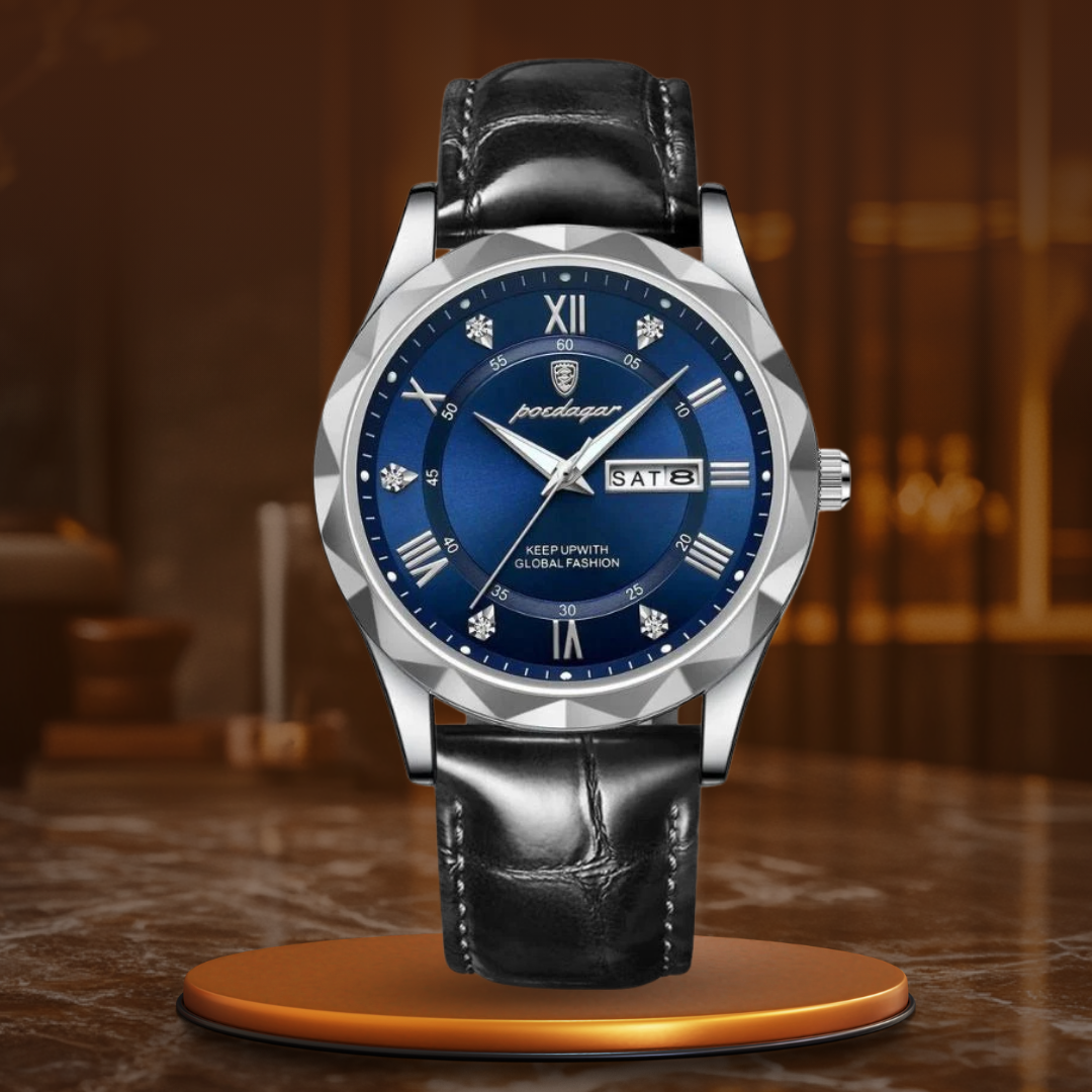 Luksus Læderrem Quartz Ur