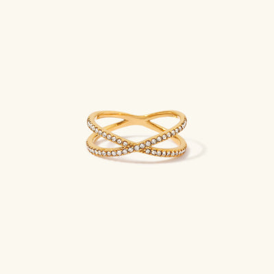 Korsring Nia Gold Diamant | 18k Guld