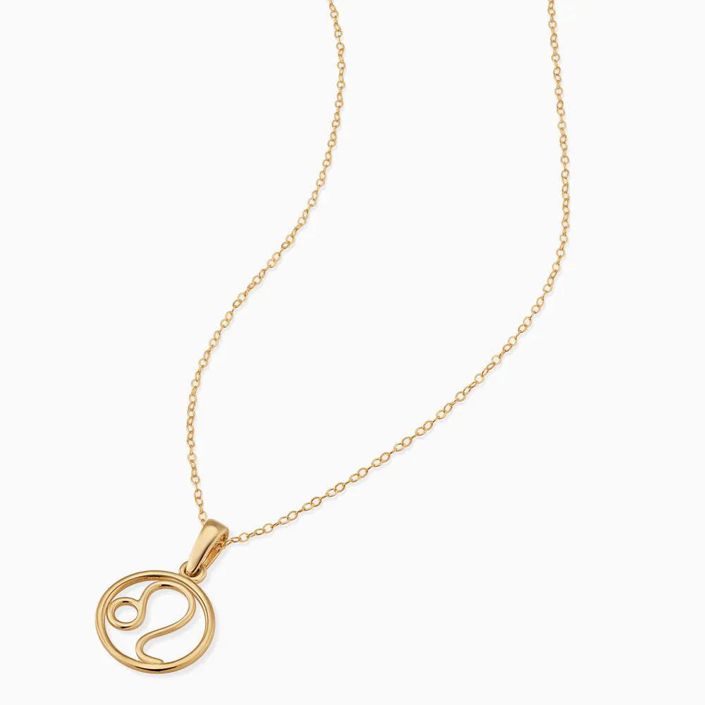 Zodiac tegn halskæde | Hvidguld 18k
