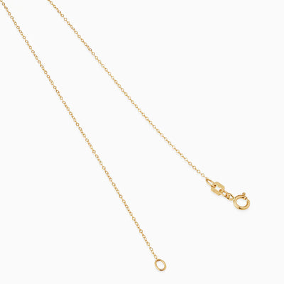 Zodiac tegn halskæde | Hvidguld 18k