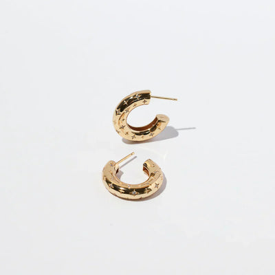 Cosmic Hoop-Øreringe | Guld 16k
