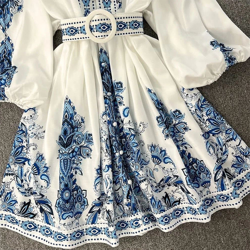 Mini Kjole Joséphina Justeret Broderet