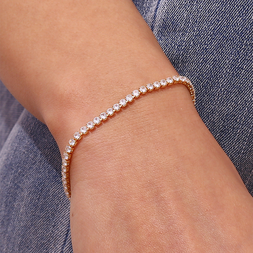 Tennisarmbånd Lillian | 18k Guld