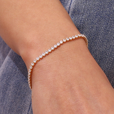 Tennisarmbånd Lillian | 18k Guld
