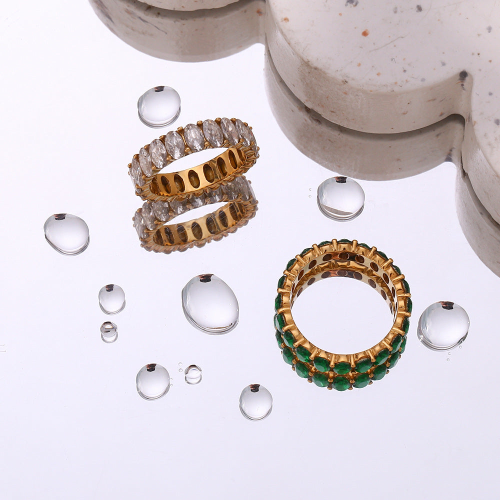 Antoinette Diamant Simulant Guld Ring