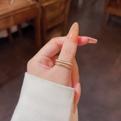 Olivia Geometrisk Ring | 18k Guld