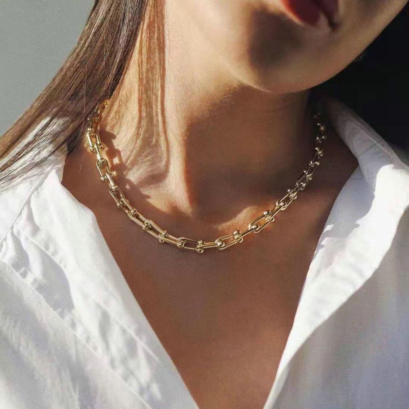 Kaskade Halskæde | 18k Guld