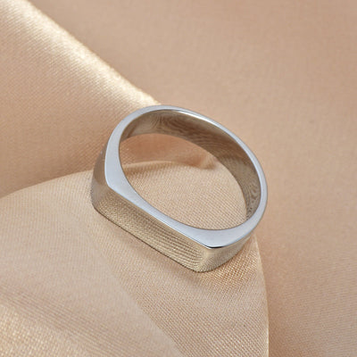 Rektangulært Seglring | 18k Guld