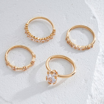 Solène Viremont Ring Sæt | Guld