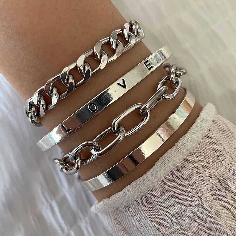 Elan Mercer Armbåndssæt | Hvidguld 18k