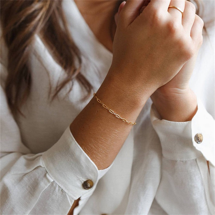 Maybelle Gold armbånd i kæde | 18k Guld