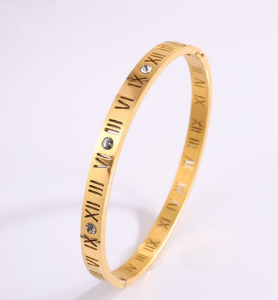 Romersk Tal Titanium Armbånd