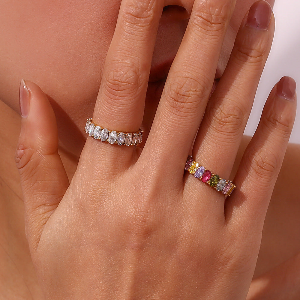 Antoinette Diamant Simulant Guld Ring