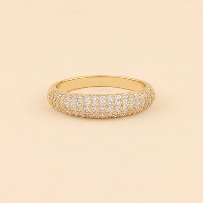 Ring med glaskuppel | Guld 18k