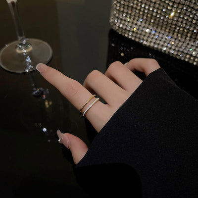 Olivia Geometrisk Ring | 18k Guld