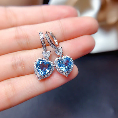 Liora Amorique Blau Sæt | Hvidguld 16k - DK