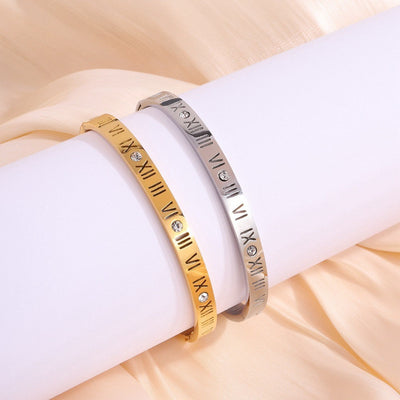 Romersk Tal Titanium Armbånd