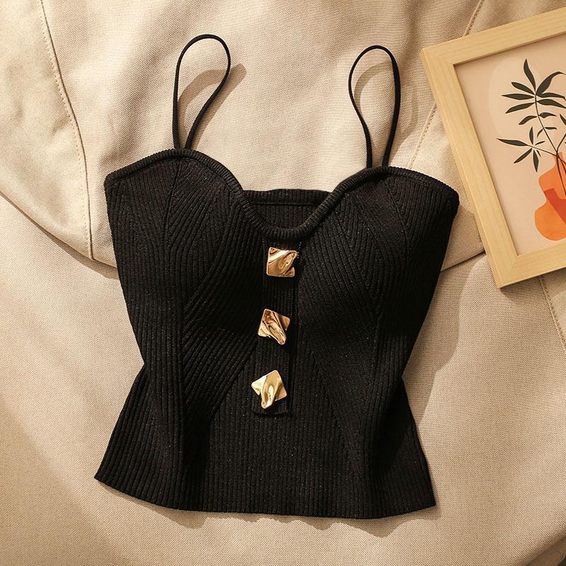 Attraktiv Strik Crop Top